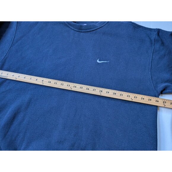 Vintage Nike Sweatshirt Mens XL Navy Blue USA Made Long Sleeve Pullover Swoosh - Picture 3 of 5